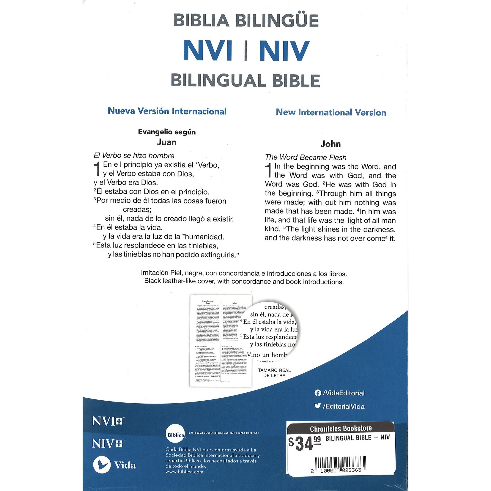 BILINGUAL BIBLE - NIV