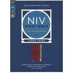 NIV STUDY BIBLE - LARGE PRINT BURGUNDY