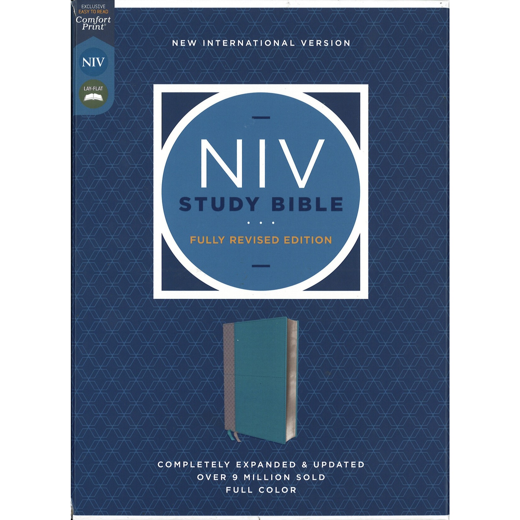 NIV STUDY BIBLE - COMFORT PRINT TEAL/GY