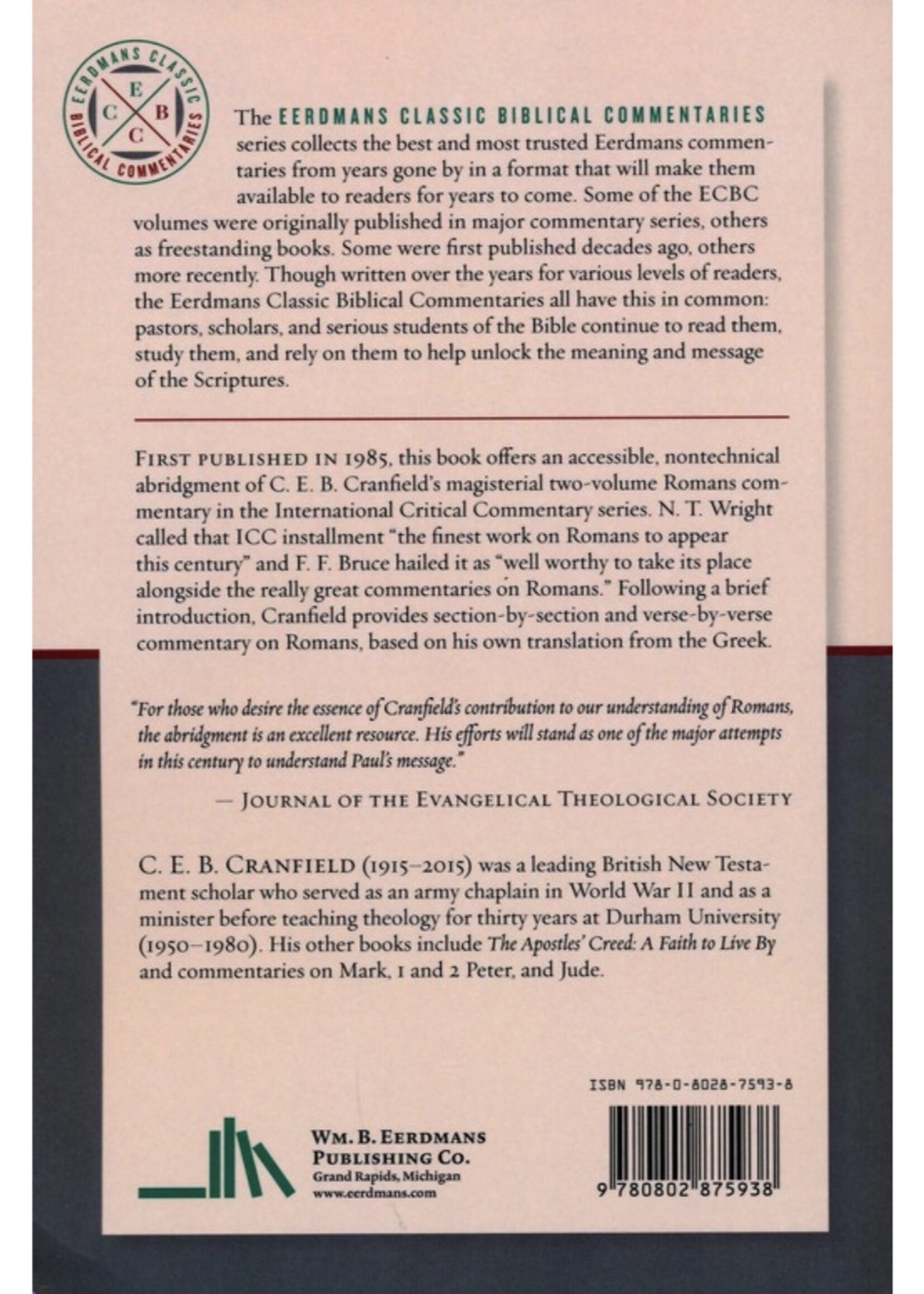 ROMANS A SHORTER COMMENTARY