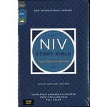 NIV STUDY BIBLE THUMB INDEX BLK LEATHER