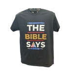 WHEELER GEAR T-SHIRTS THE BIBLE SAYS (BLACK)