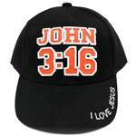 CAP - JOHN 3:16 (BLACK)