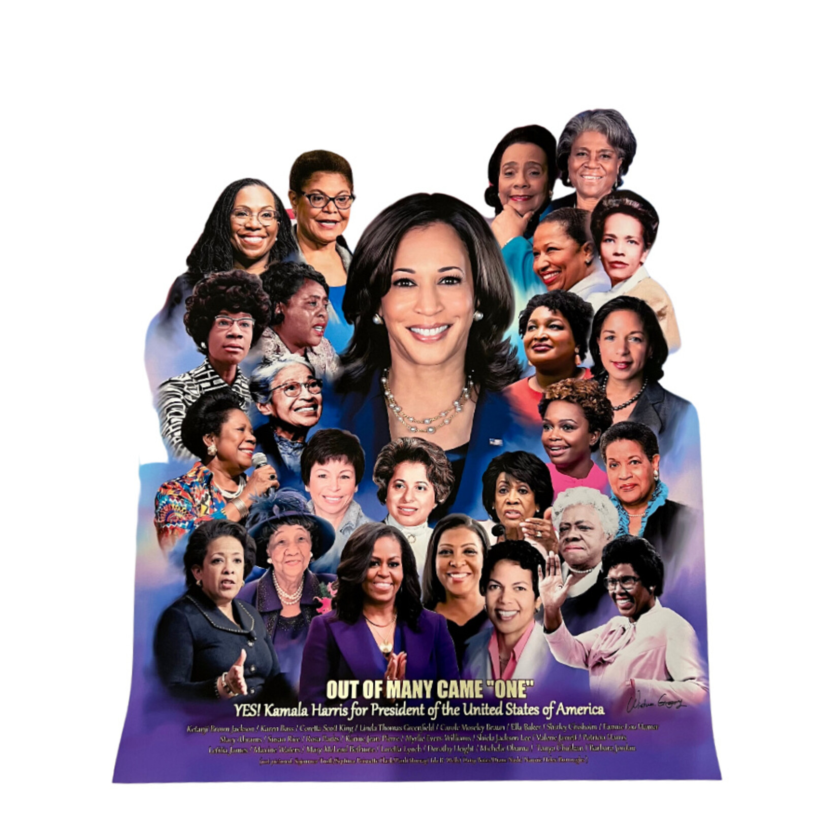 OUT OF MANY CAME "ONE" POSTER