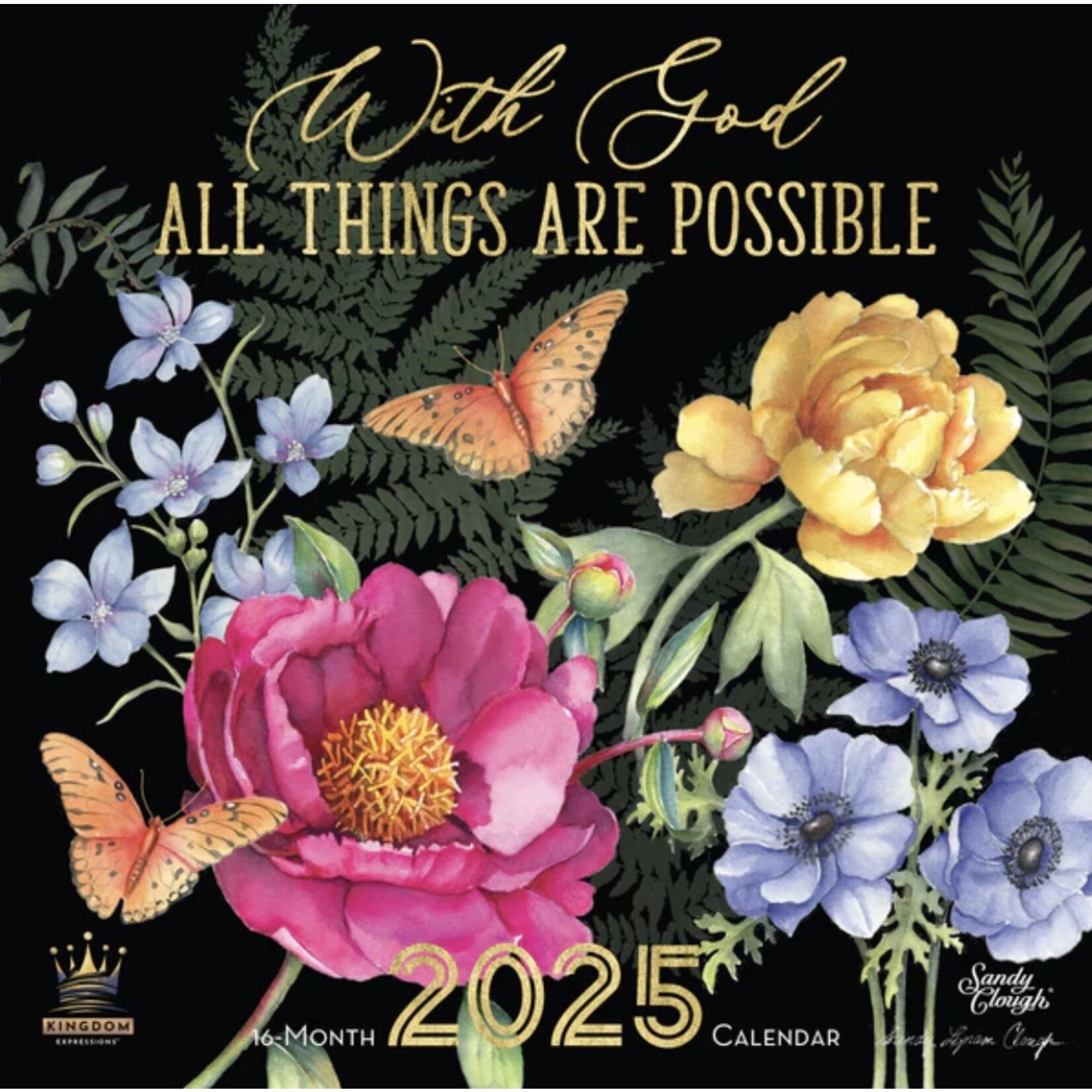 2025 WITH GOD WALL CALENDAR
