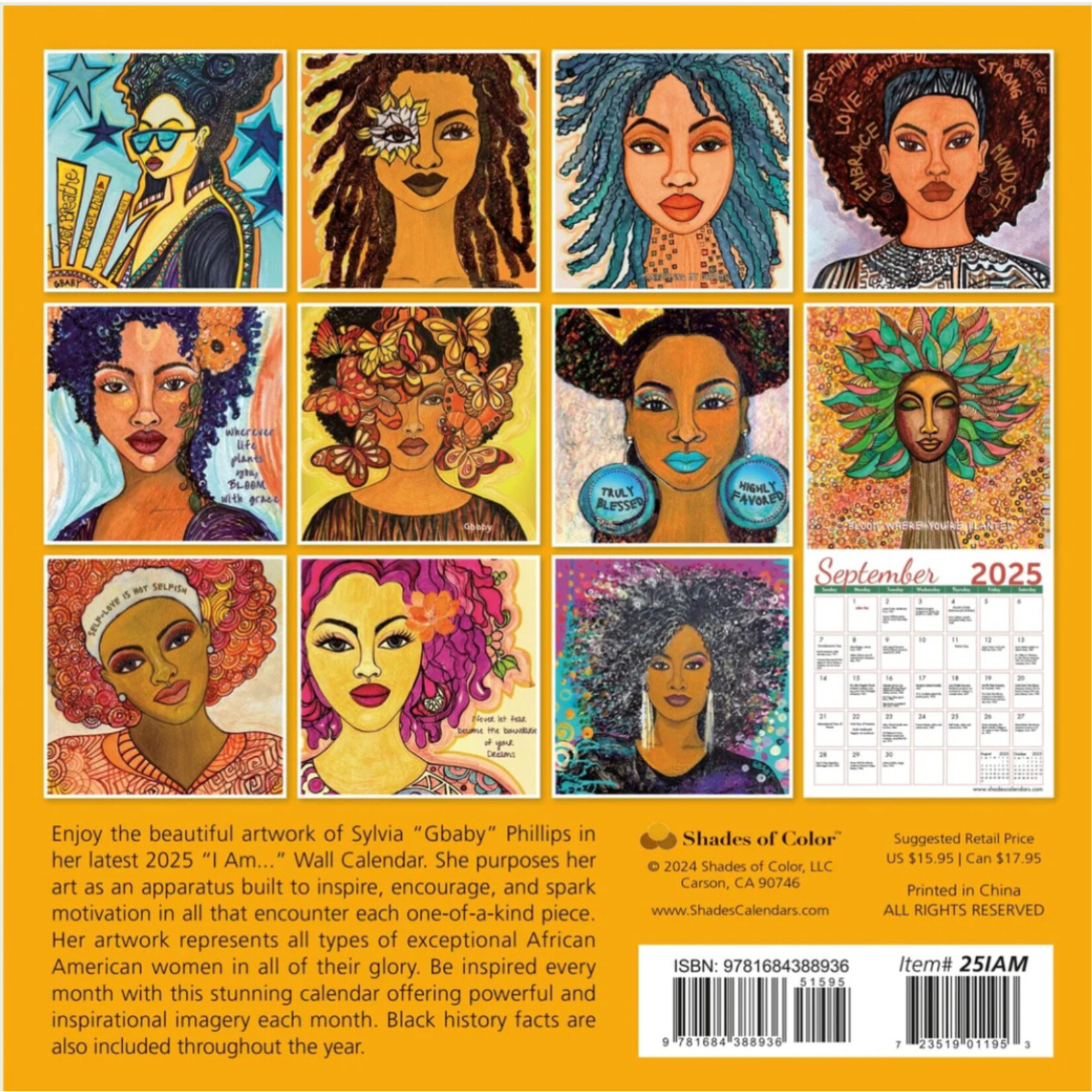 2025 I AM WALL CALENDAR