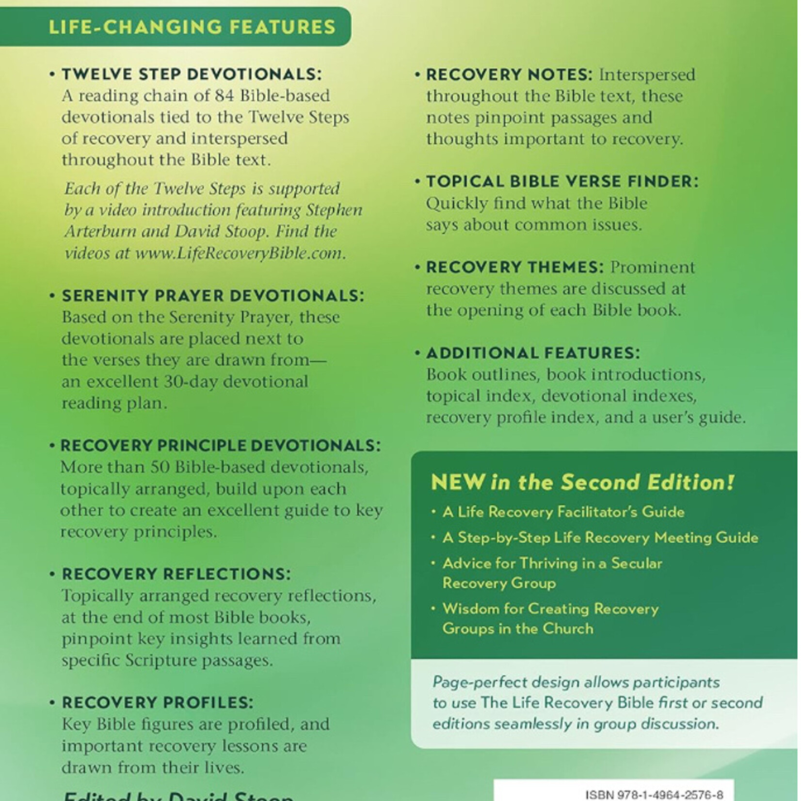 NLT LIFE RECOVERY BIBLE PERSONAL SIZE