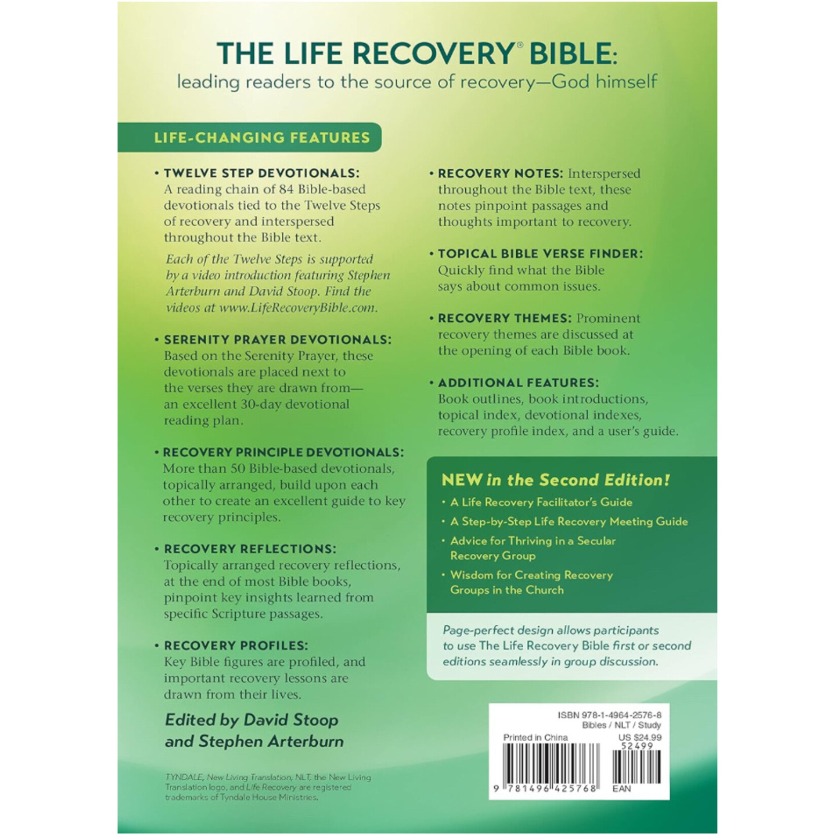 NLT LIFE RECOVERY BIBLE PERSONAL SIZE