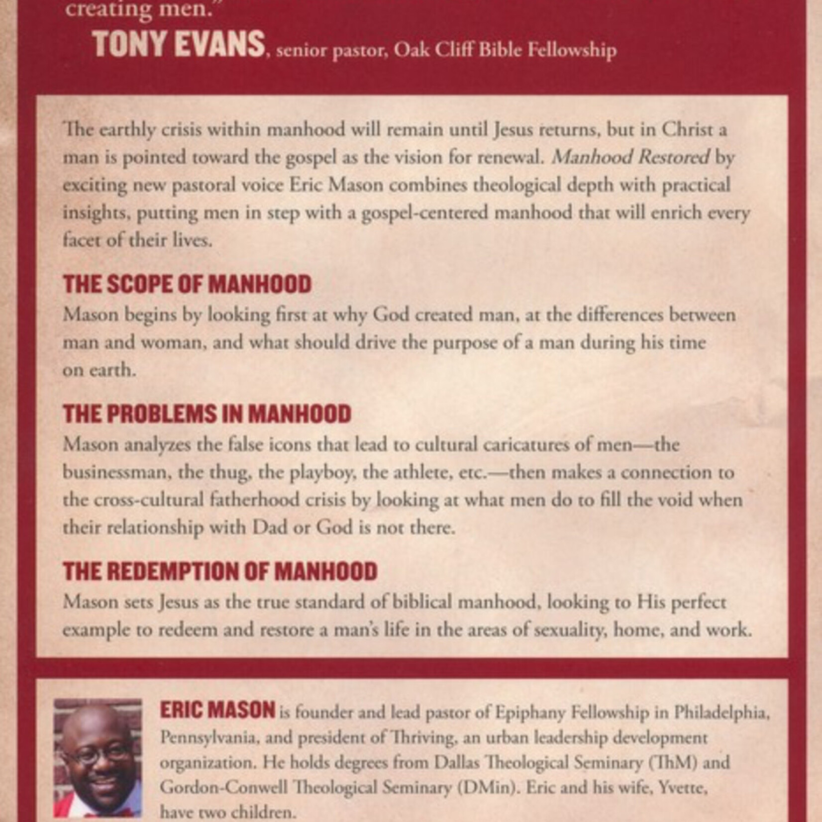 MANHOOD RESTORED: HOW THE GOSPEL MAKES MEN WHOLE