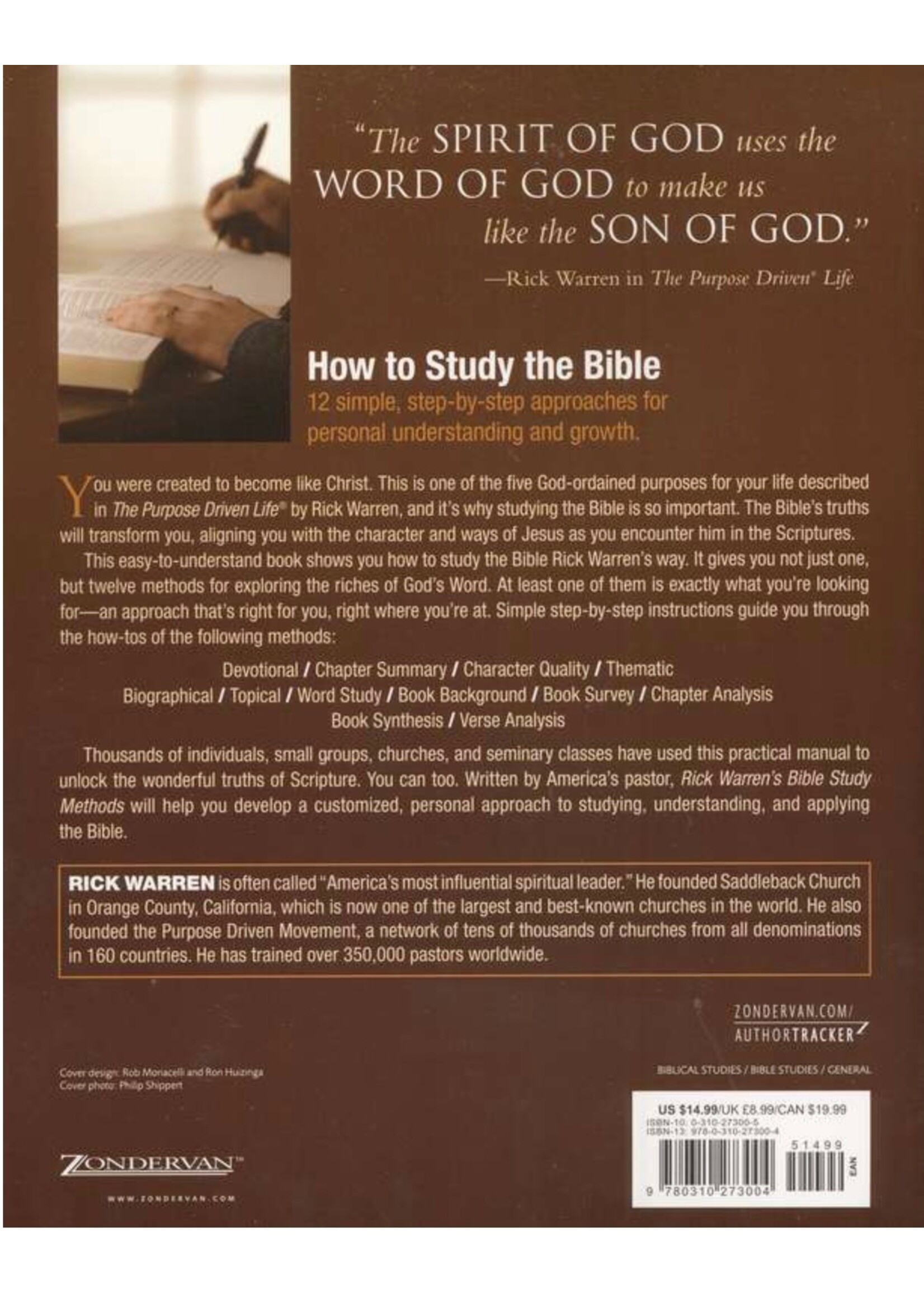 RICK WARREN’S BIBLE STUDY METHODS