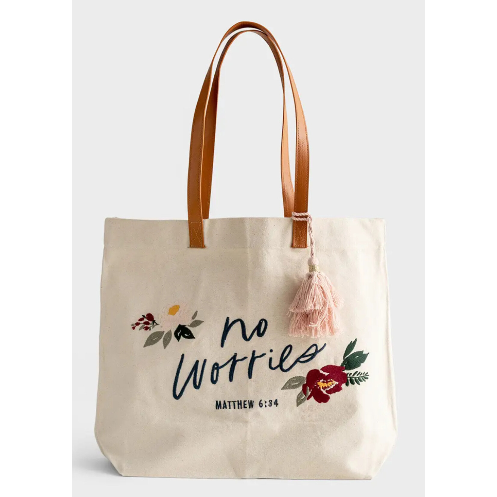 NO WORRIES CANVAS TOTE