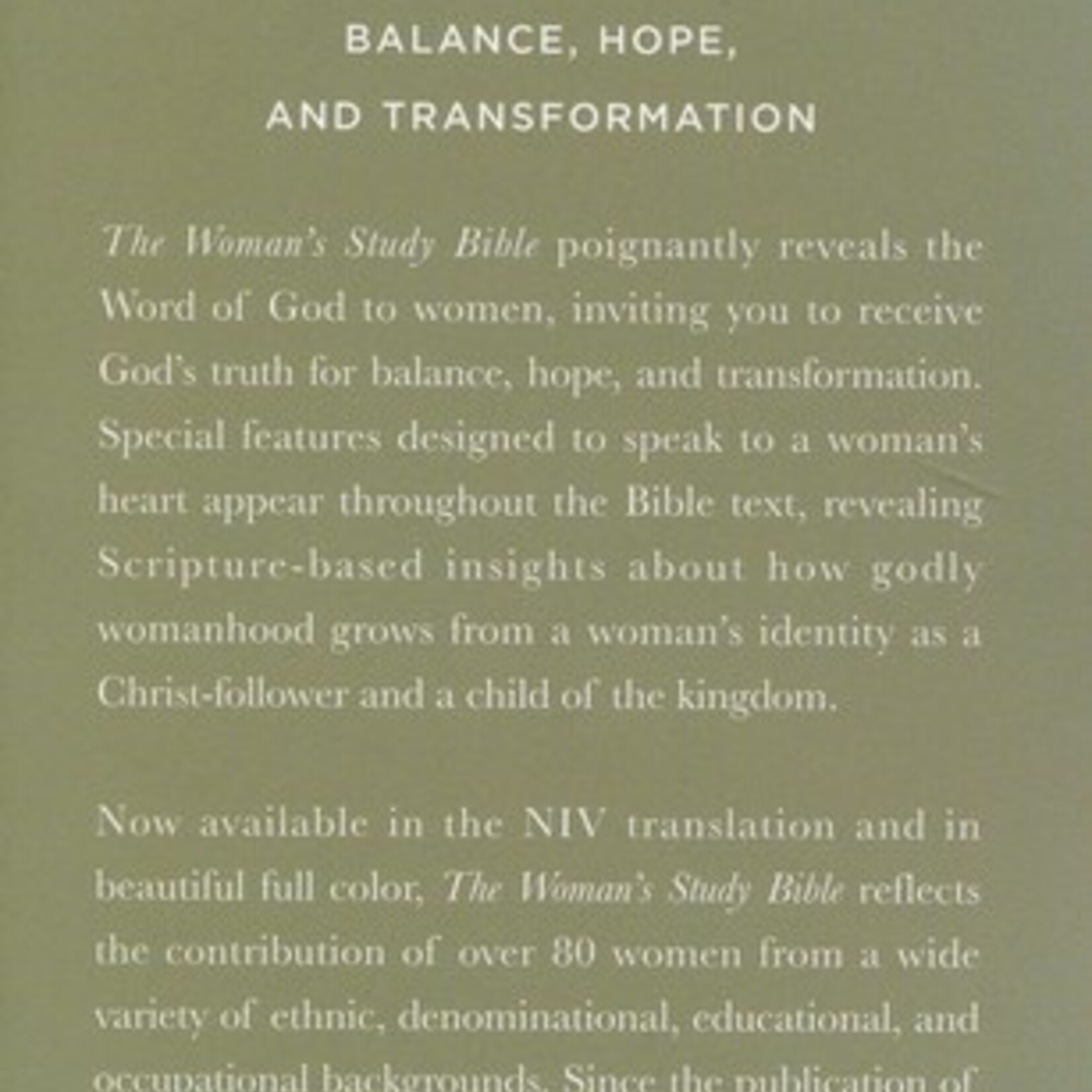 NIV WOMENS BIBLE