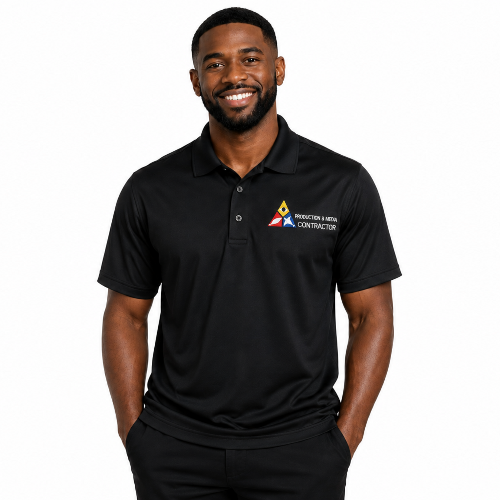 PREORDER PRODUCTION CONTRACTOR BLACK POLO