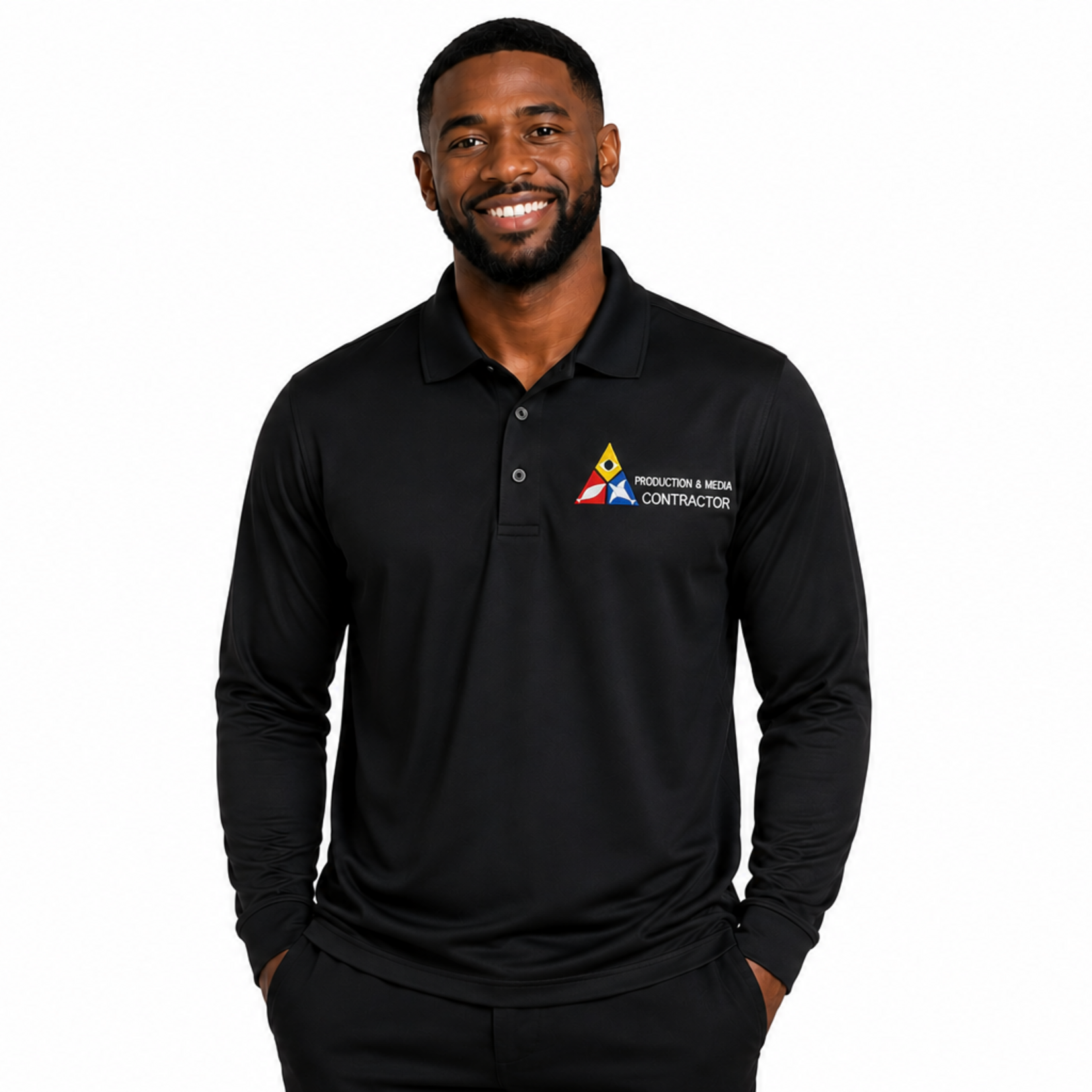 PREORDER PRODUCTION CONTRACTOR BLACK POLO