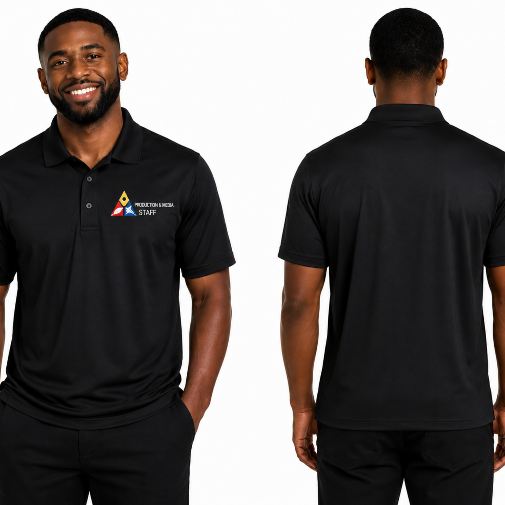PREORDER PRODUCTION STAFF BLACK POLO