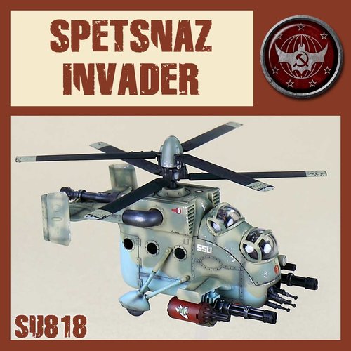 DUST USA DUST DROP-SHIP: SSU Spetsnaz Assault Helicopter - Invader DUST USA DUST DROP-SHIP: SSU Spetsnaz Assault Helicopter - Invader