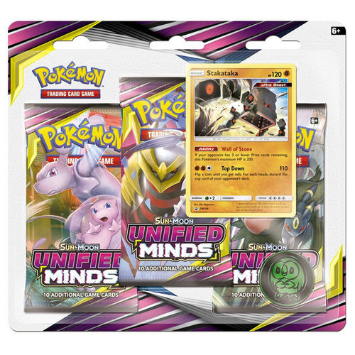 Pokemon USA POKEMON: SUN & MOON 11: UNIFIED MINDS - 3 BOOSTER BLISTER Pokemon USA POKEMON: SUN & MOON 11: UNIFIED MINDS - 3 BOOSTER BLISTER