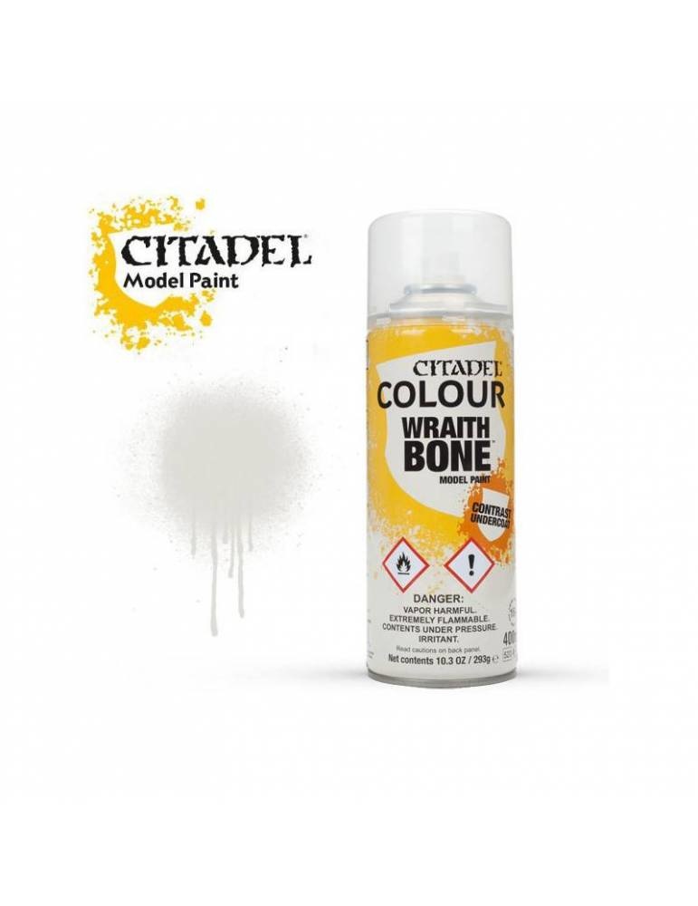 Citadel Primer: Wraithbone (White) Spray Paint - 5011921193301