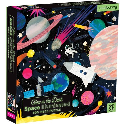 Mudpuppy MU500 SPACE ILLUMINATED GLOW IN THE DARK Mudpuppy MU500 SPACE ILLUMINATED GLOW IN THE DARK