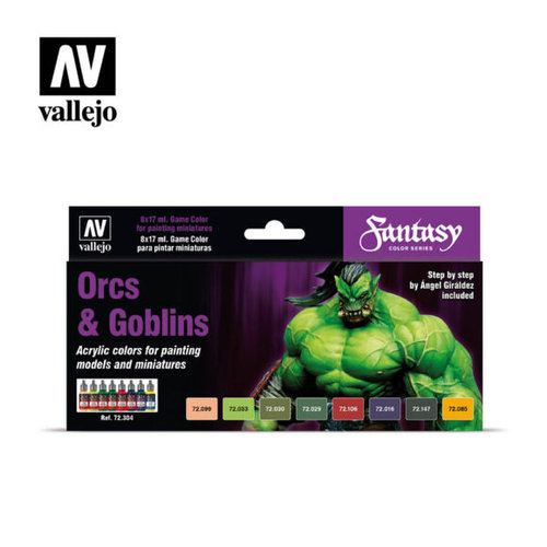 Acrylicos Vallejo, S.L. GAME COLOR SET: ORCS & GOBLINS (8) Acrylicos Vallejo, S.L. GAME COLOR SET: ORCS & GOBLINS (8)