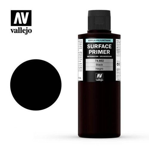 Acrylicos Vallejo, S.L. AUXILIARY: BLACK PRIMER (200ml) Acrylicos Vallejo, S.L. AUXILIARY: BLACK PRIMER (200ml)