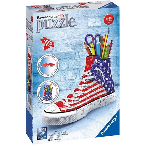 Ravensburger RV3D SNEAKER AMERICAN STYLE 3D PUZZLE Ravensburger RV3D SNEAKER AMERICAN STYLE 3D PUZZLE