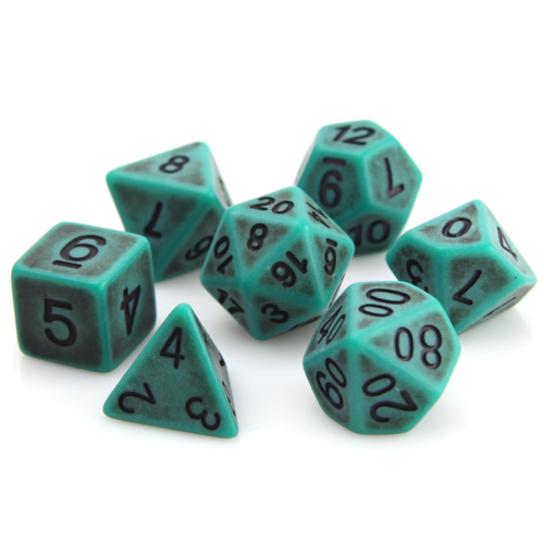Die Hard Dice ANCIENT DICE SET 7 SWAMP Die Hard Dice ANCIENT DICE SET 7 SWAMP