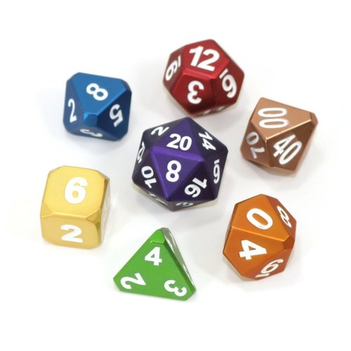 Die Hard Dice FORGE DICE SET 7 FROSTED RAINBOW MIX Die Hard Dice FORGE DICE SET 7 FROSTED RAINBOW MIX