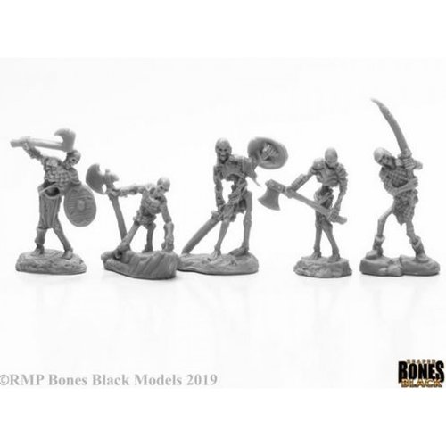 Reaper Miniatures BONES BLACK: BOG SKELETONS (5) Reaper Miniatures BONES BLACK: BOG SKELETONS (5)