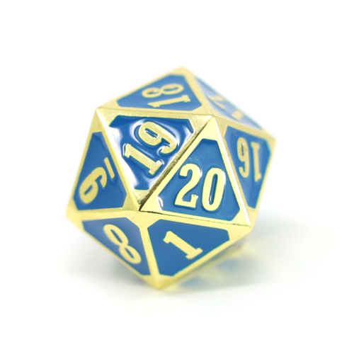 Die Hard Dice GOTHICA D20 SPINDOWN BLUE Die Hard Dice GOTHICA D20 SPINDOWN BLUE