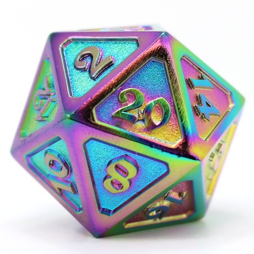 Die Hard Dice DIRE D20 - MYTHICA SCORCHED RAINBOW Die Hard Dice DIRE D20 - MYTHICA SCORCHED RAINBOW