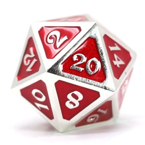 Die Hard Dice DIRE D20 - MYTHICA RUBY PLATINUM Die Hard Dice DIRE D20 - MYTHICA RUBY PLATINUM