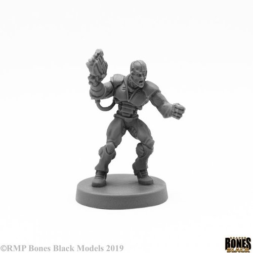 Reaper Miniatures BONES BLACK: KERYX CYBORG ASSASSIN Reaper Miniatures BONES BLACK: KERYX CYBORG ASSASSIN