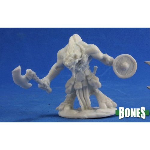 Reaper Miniatures BONES: GNOLL WARRIOR - AXE & SHIELD Reaper Miniatures BONES: GNOLL WARRIOR - AXE & SHIELD