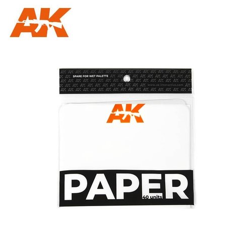 AK Interactive AK-INTERACTIVE: WET PALETTE PAPER (40) AK Interactive AK-INTERACTIVE: WET PALETTE PAPER (40)