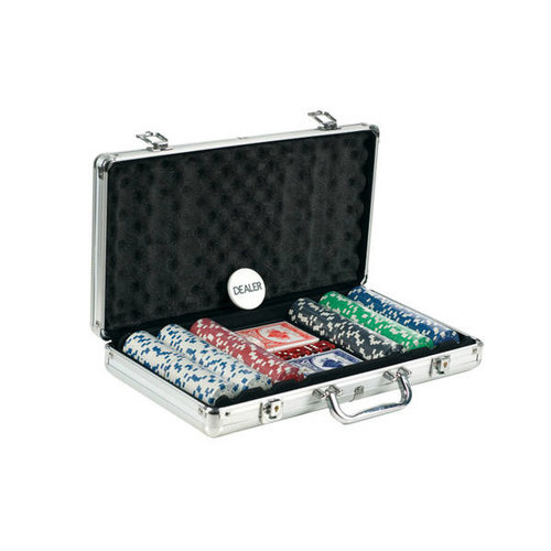 CHH Quality Products POKER CHIP SET 300 11G w/DICE PRINT in ALUMINUM CASE