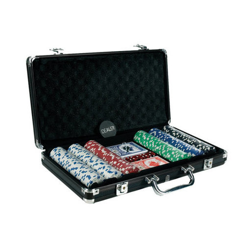 CHH QUALITY PRODUCTS POKER CHIP SET 300 11G w/DICE PRINT in BLACK CASE CHH QUALITY PRODUCTS POKER CHIP SET 300 11G w/DICE PRINT in BLACK CASE