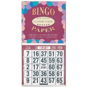 John Hansen Company BINGO PAPER