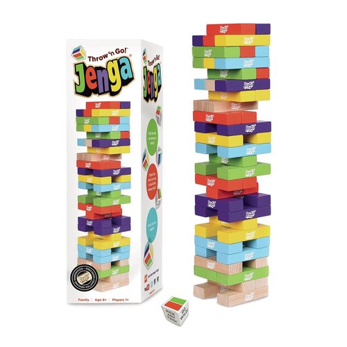 JOHN HANSEN COMPANY JENGA THROW & GO JOHN HANSEN COMPANY JENGA THROW & GO