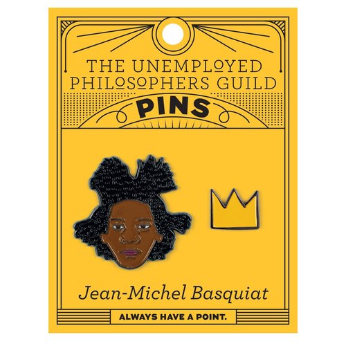 UNEMPLOYED PHILOSOPHERS PIN SET: JEAN-MICHEL BASQUIAT UNEMPLOYED PHILOSOPHERS PIN SET: JEAN-MICHEL BASQUIAT
