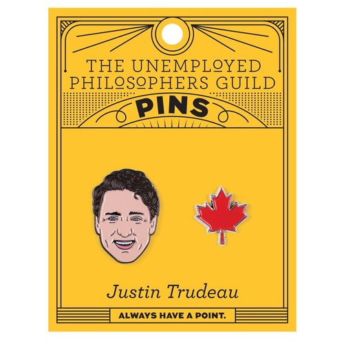 UNEMPLOYED PHILOSOPHERS PIN SET: JUSTIN TRUDEAU UNEMPLOYED PHILOSOPHERS PIN SET: JUSTIN TRUDEAU