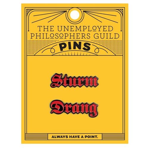 UNEMPLOYED PHILOSOPHERS PIN SET: STURM UND DRANG UNEMPLOYED PHILOSOPHERS PIN SET: STURM UND DRANG
