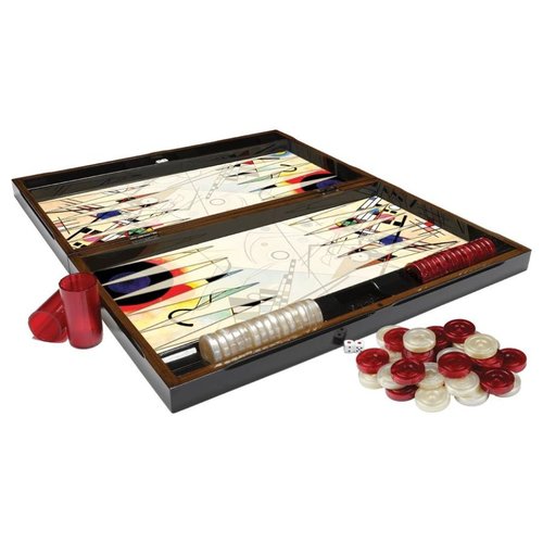 Worldwise Imports BACKGAMMON 20" KANDINSKY Worldwise Imports BACKGAMMON 20" KANDINSKY