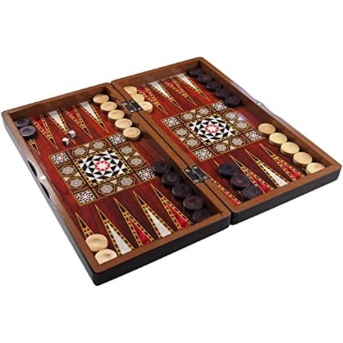 Worldwise Imports BACKGAMMON 15" TURKISH PLASTIC Worldwise Imports BACKGAMMON 15" TURKISH PLASTIC