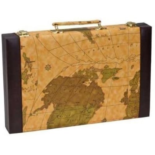 CHH Quality Products BACKGAMMON 15" BROWN MAP CHH Quality Products BACKGAMMON 15" BROWN MAP