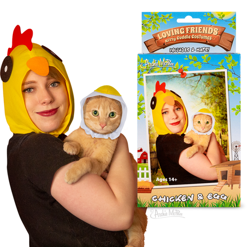 Archie McPhee LOVING FRIENDS CHICKEN & EGG Archie McPhee LOVING FRIENDS CHICKEN & EGG