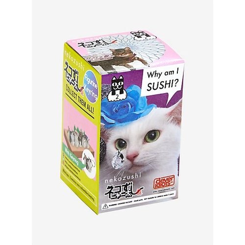 CLEVER IDIOTS INC BLIND BOX CAT SUSHI KEYCHAIN 2 CLEVER IDIOTS INC BLIND BOX CAT SUSHI KEYCHAIN 2