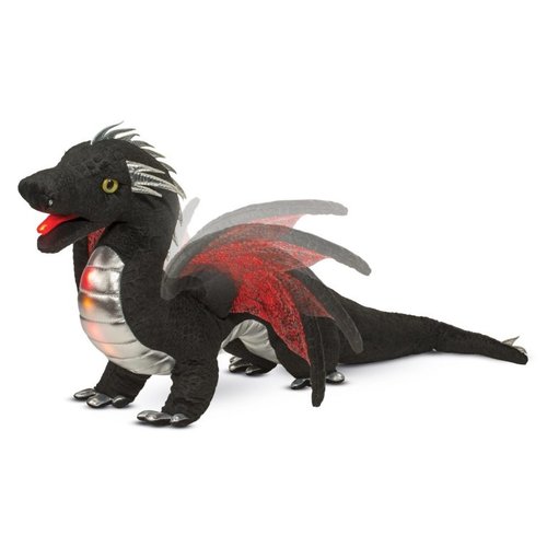 Douglas Cuddle Toys EMBER LIGHT & SOUND BLACK DRAGON 25" Douglas Cuddle Toys EMBER LIGHT & SOUND BLACK DRAGON 25"