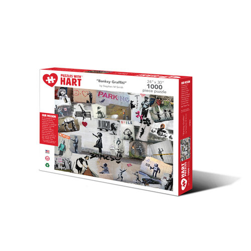 Hart Puzzles HA1000 BANKSY GRAFFITI Hart Puzzles HA1000 BANKSY GRAFFITI