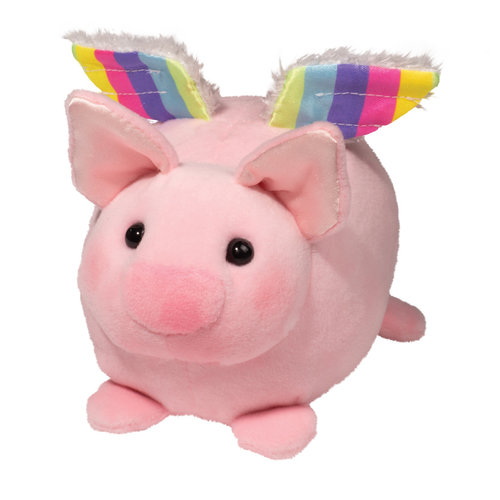 Douglas Cuddle Toys FLYING PIG MACAROON 6" Douglas Cuddle Toys FLYING PIG MACAROON 6"
